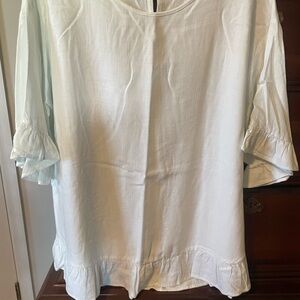 Elegant White Women's Top Entro xl